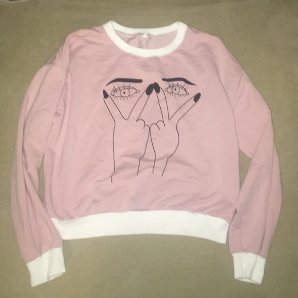 Pink graphic long sleeve